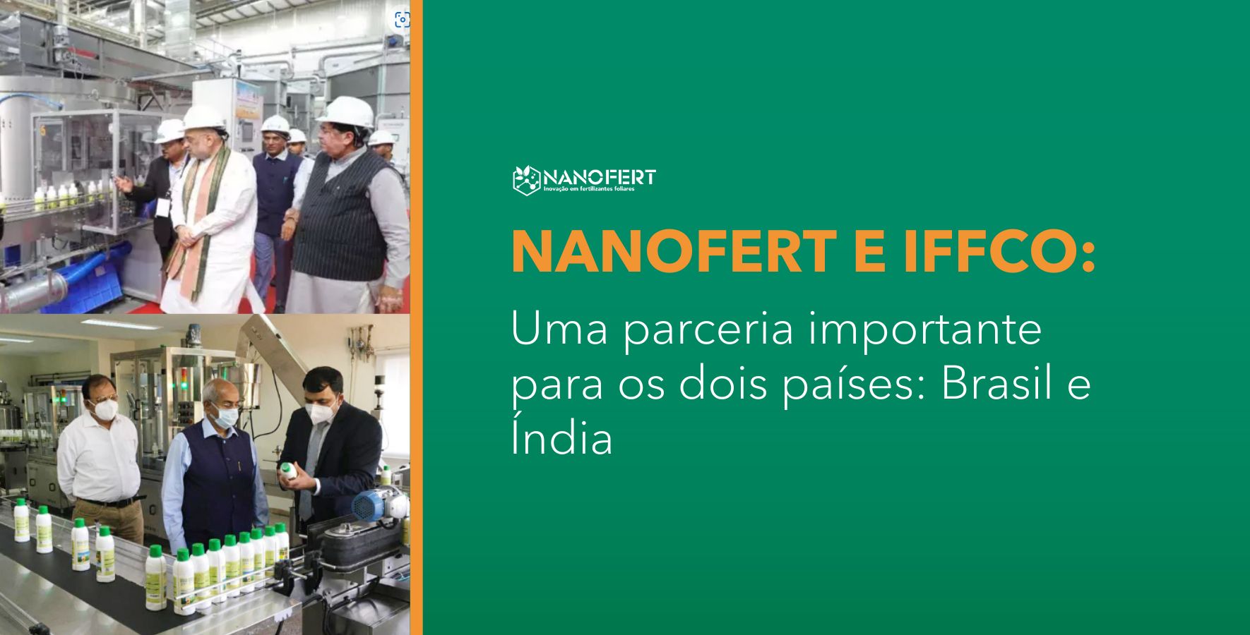 A parceria Brasil-IFFCO impulsiona a agricultura sustentável com fertilizantes foliares de alta tecnologia, aumentando a produtividade e sustentabilidade do agronegócio brasileiro. A inauguração da fábrica de NANO DAP na Índia, liderada pela IFFCO, marca um avanço em fertilizantes líquidos e nanotecnologia, promovendo práticas agrícolas mais eficientes. Descubra como a biotecnologia e a inovação estão revolucionando a agricultura moderna.